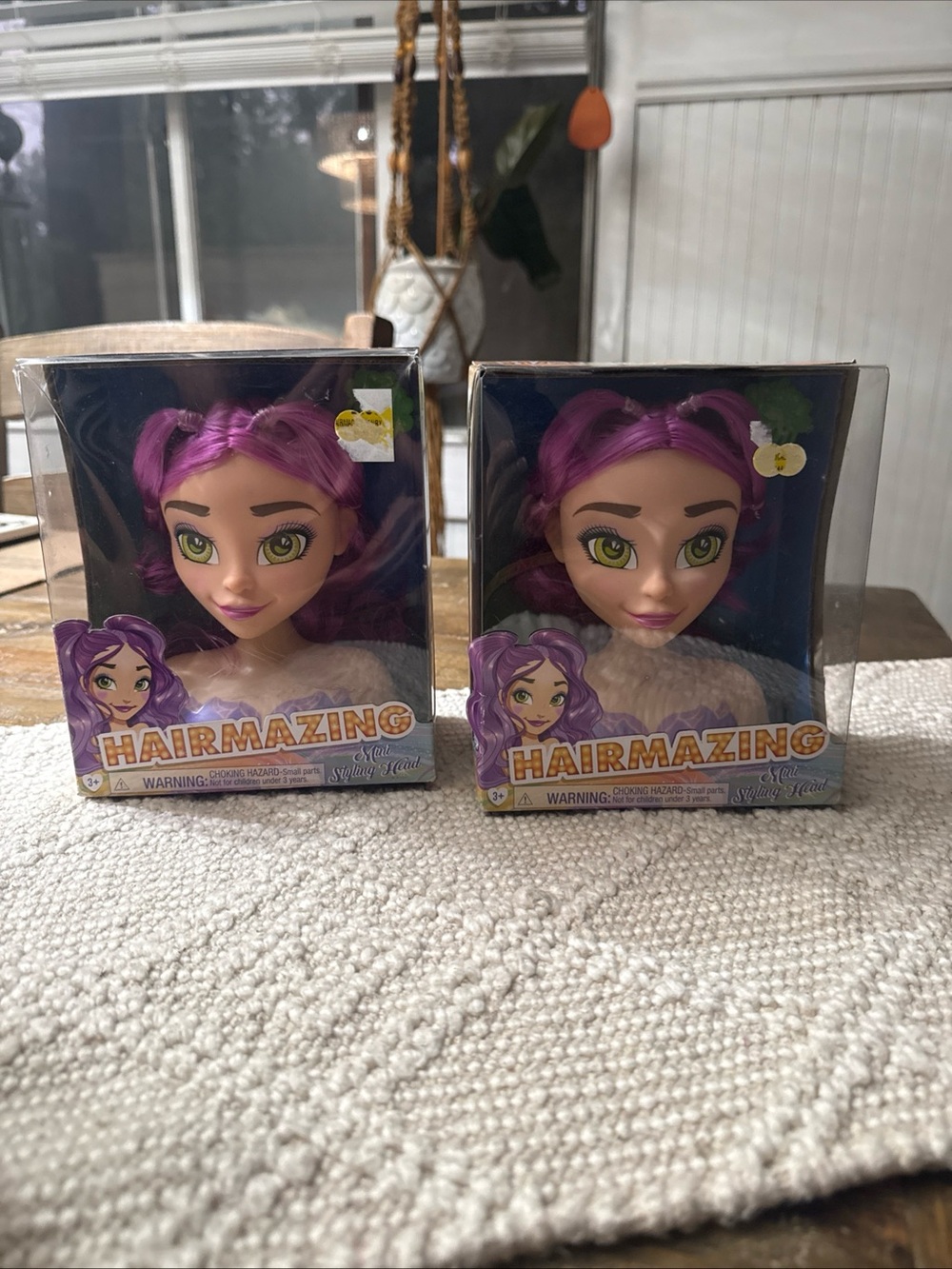 Kids Styling Head with Bright Purple Hair- 2